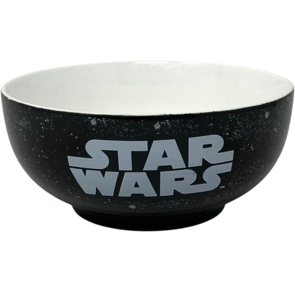 Star Wars Black & White Villain Collage Jumbo 27 oz Ceramic Bowl Silver Buffalo